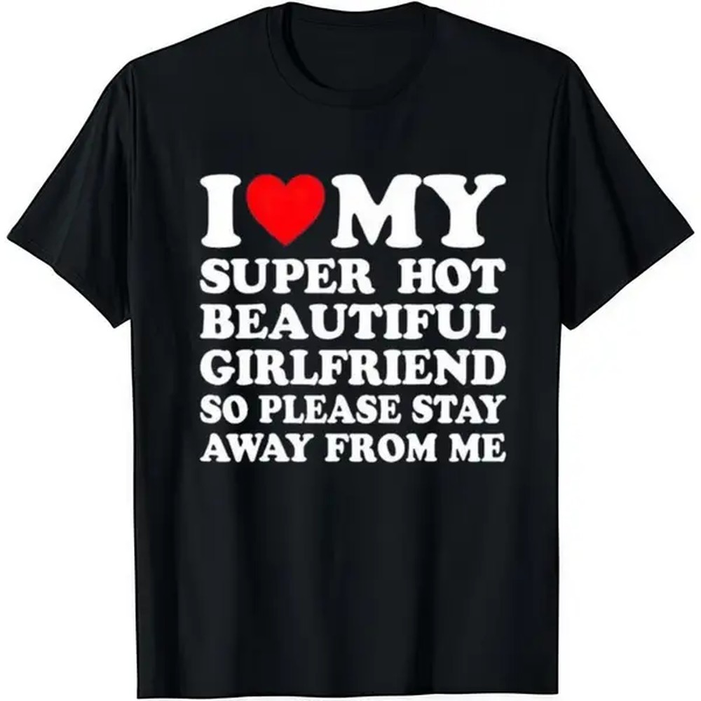 Summer Loving Clothing - メンズコットンラウンドネック半袖グラフィックTシャツ - カジュアルで柔らかなメンズウェアトップス、クラシックな「I Love My Super