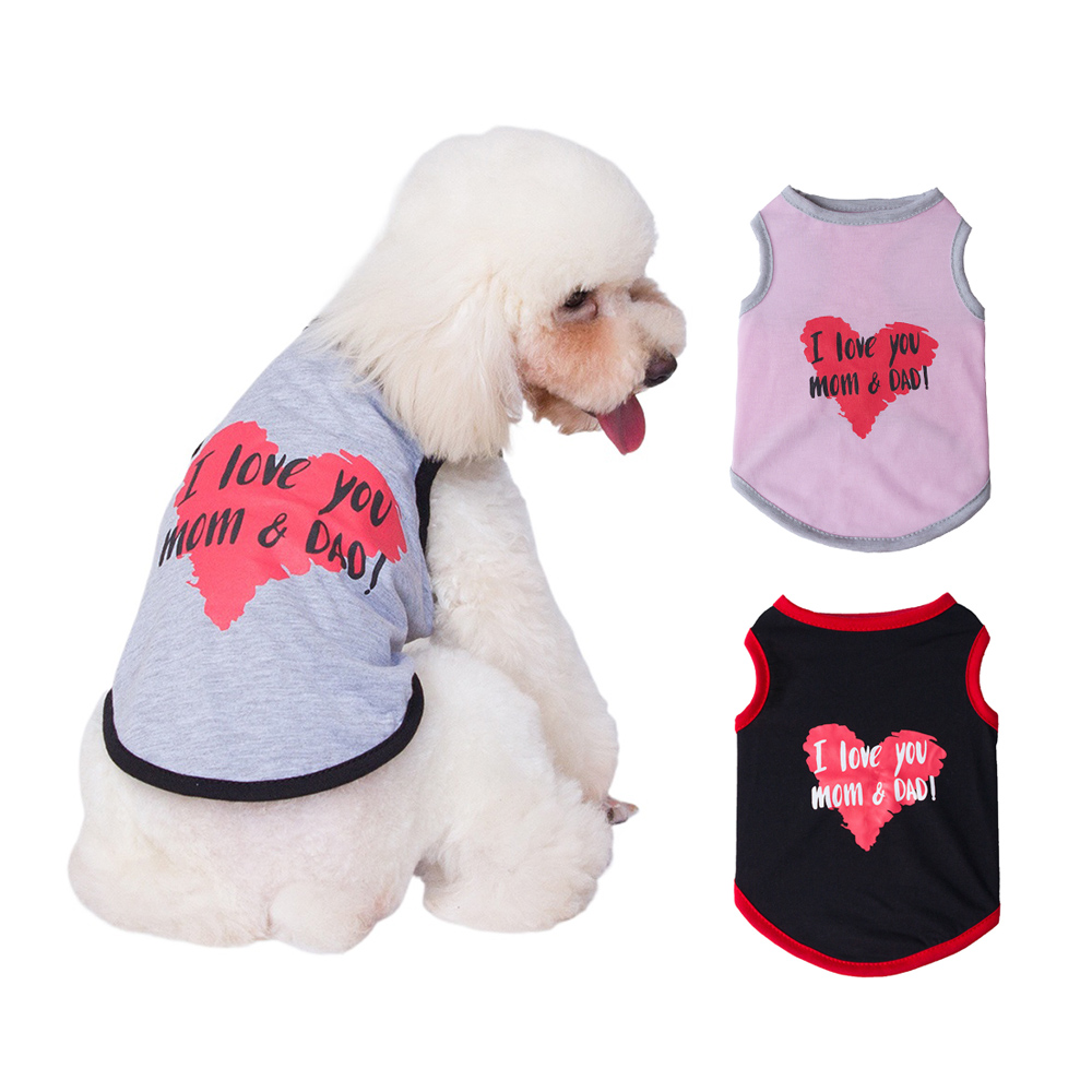 Summer Loving Clothing - 素敵な子犬猫犬ノースリーブベスト夏のペット服小型犬用チワワマルチーズポメラニアンマスコタ服衣装