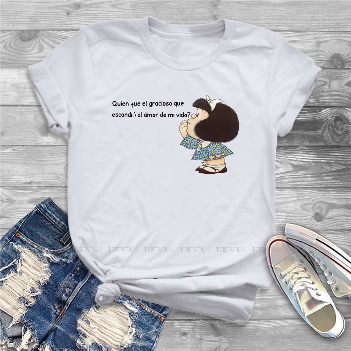 Summer Clothing Words - 女性のためのヴィンテージ原宿Tシャツ,女の子のための半袖服