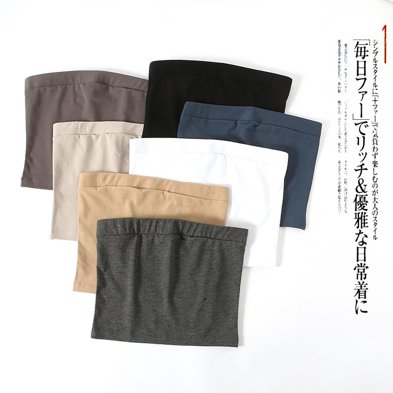 Summer Clothing Wraps - 2026年春夏レディース服スリムフィット伸縮性タイトフィット幅広エッジストラップレスマルチカラー快適スキンチェストラップ