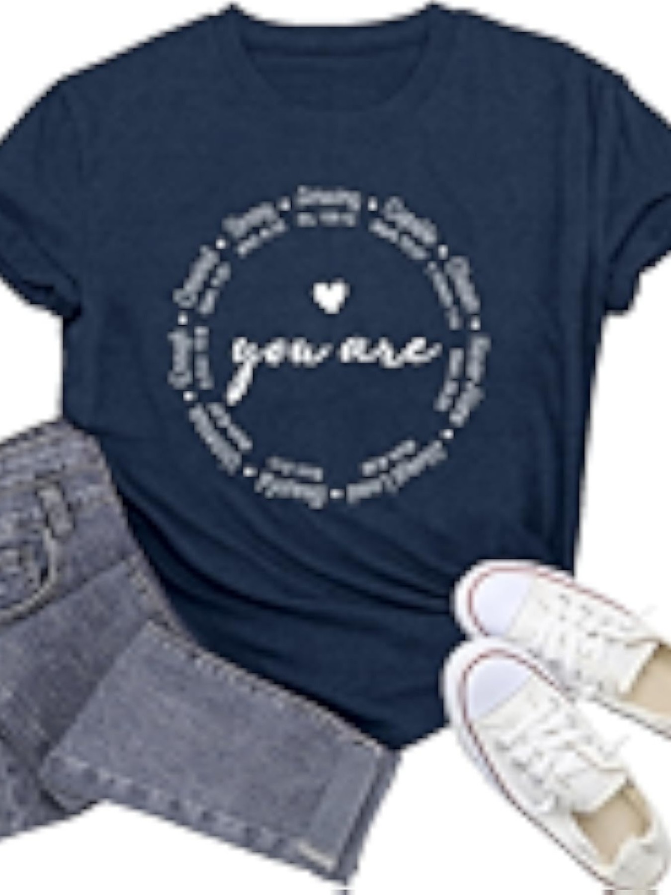 Summer Loving Clothing - プラスサイズの女性用半袖Tシャツ You Are Loved Always 春夏の必需品