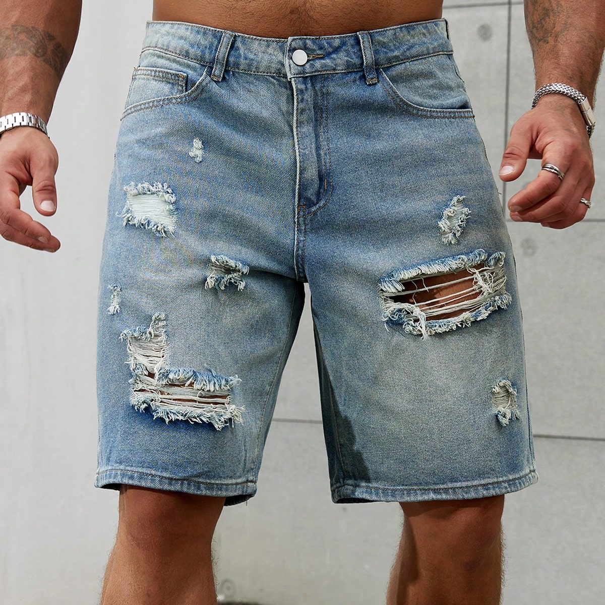 Summer Clothing Brands - メンズショートジーンズ,メンズストリートウェア,通気性デニム,ブランド衣類,バミューダ,夏,新しいファッション