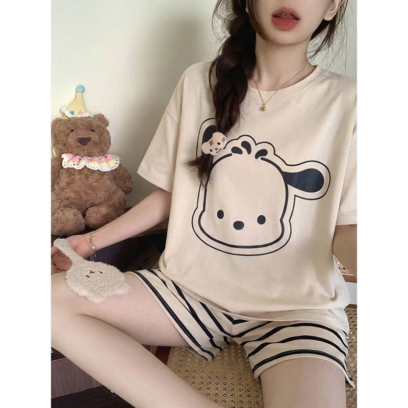 パジャマベストセラー ポチャッコ 新しい夏のかわいい女性用半 - Summer Clothes のレビューと価格