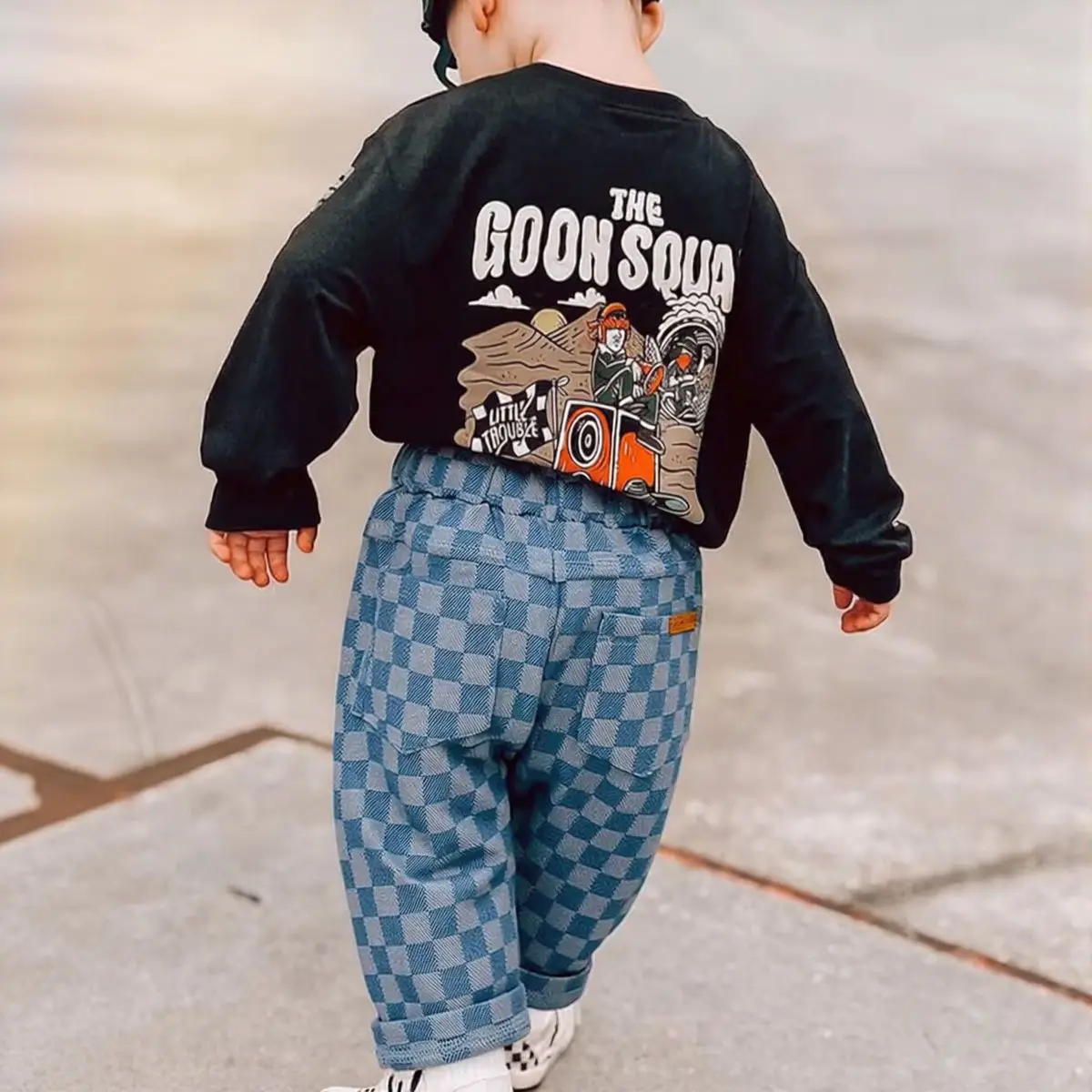 春秋の新子供ルーズカジュアルパンツファッションガールズボーイ - Summer Clothing Baby Boy のレビューと価格