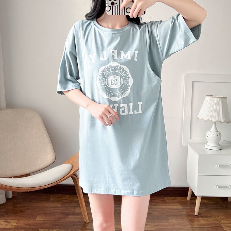 授乳服妊娠中の授乳ロング Tシャツナイトガウン女性夏マタニテ - Summer Clothes のレビューと価格