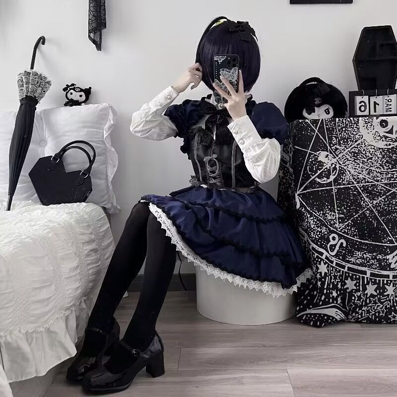コスプレアニメーションドレスダークパターンミドルツーファッシ - Summer Clothing For 60 Year Old Woman のレビューと価格