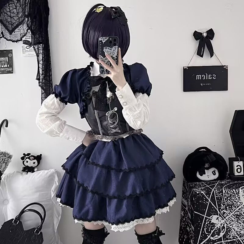 コスプレアニメーションドレスダークパターンミドルツーファッシ - Summer Clothing For 60 Year Old Woman のレビューと価格