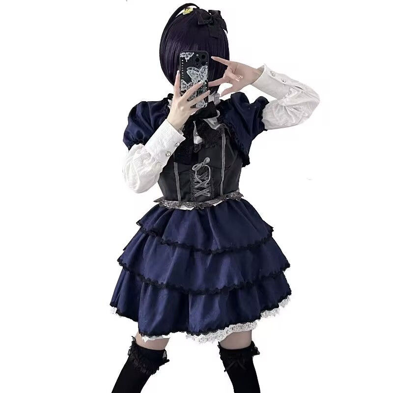 コスプレアニメーションドレスダークパターンミドルツーファッシ - Summer Clothing For 60 Year Old Woman のレビューと価格