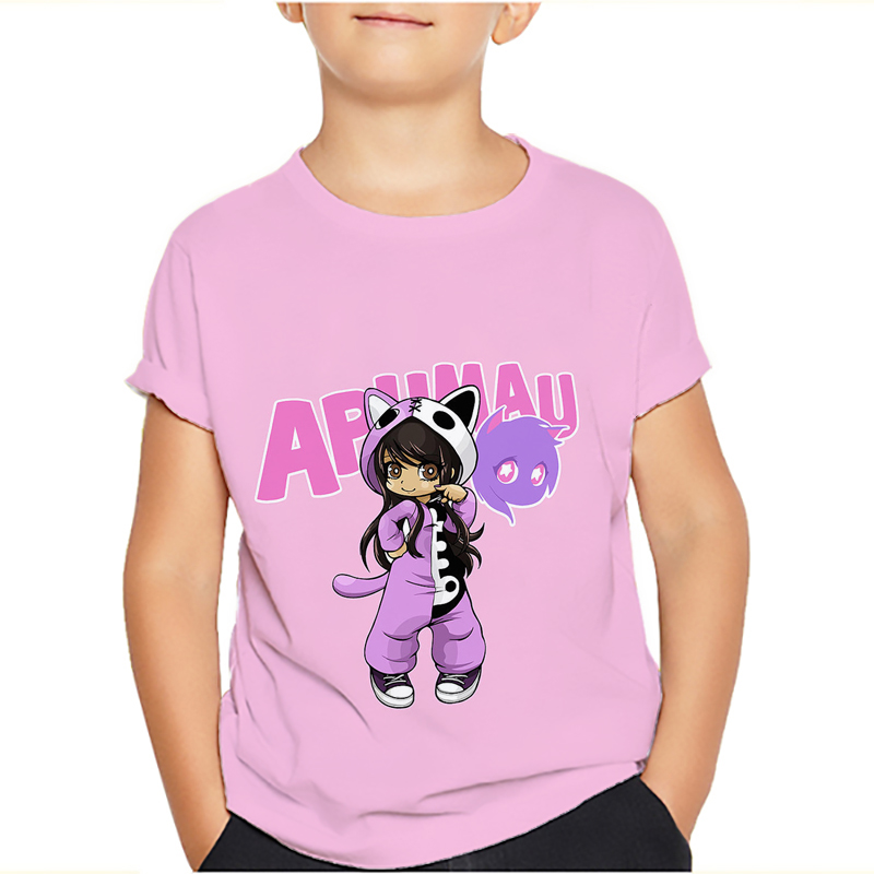 Aphmau-子供用Tシャツ,漫画のTシャツ,男の子と女の子 - Summer Clothing Baby Boy のレビューと価格