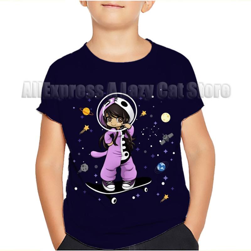 Aphmau-子供用Tシャツ,漫画のTシャツ,男の子と女の子 - Summer Clothing Baby Boy のレビューと価格