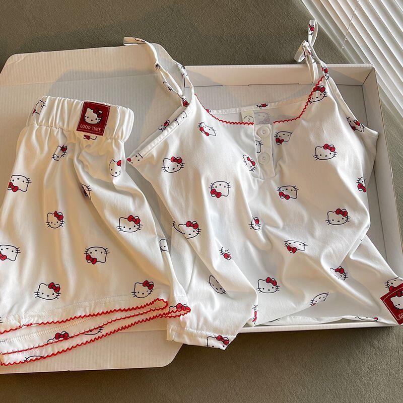純粋な欲望キュートなハローキティ漫画プリント女性のパッド入り - Summer Clothes のレビューと価格