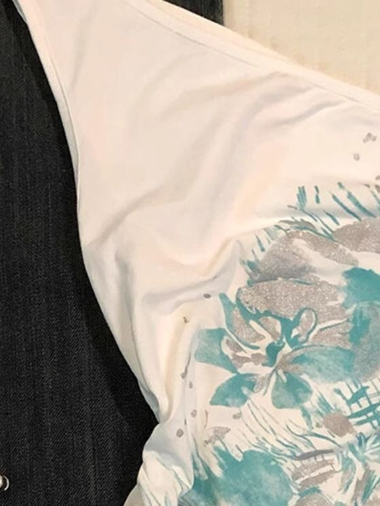 Y2Kスパイシーガールタンクス スキューカラー オフショルダ - Summer Clothing Drawing のレビューと価格