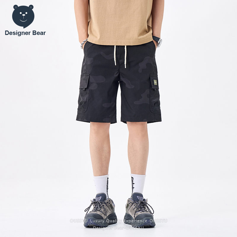 ブランド服夏カーゴ迷彩ショーツ男性マルチポケットだぶだぶの巾 - Summer Clothing Brands のレビューと価格