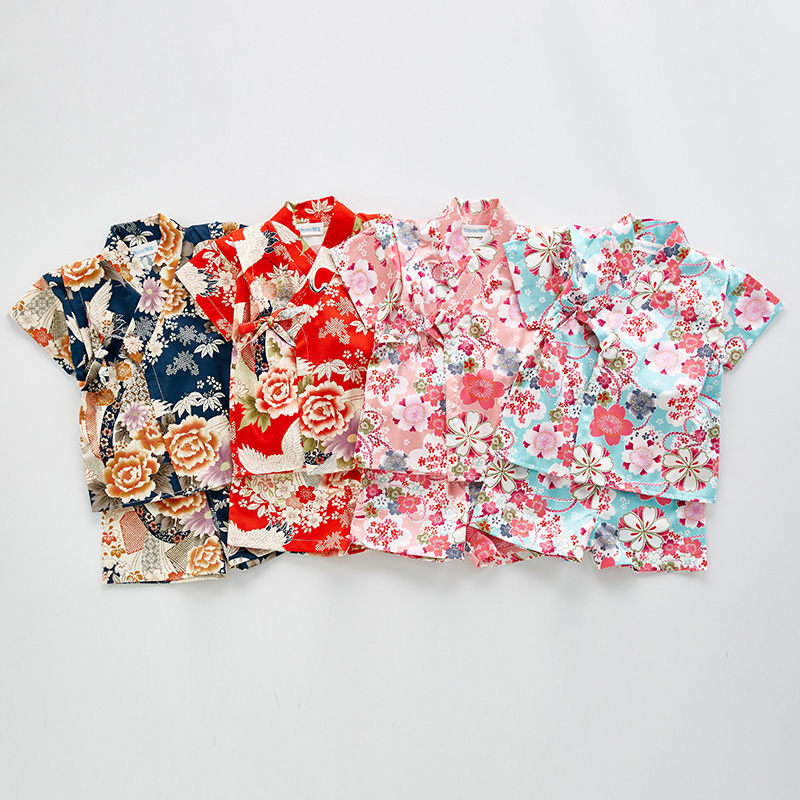 夏子供浴衣服女の子男の子日本の着物ベビードレス子供浴衣衣装伝 - Summer Clothing Baby Boy のレビューと価格