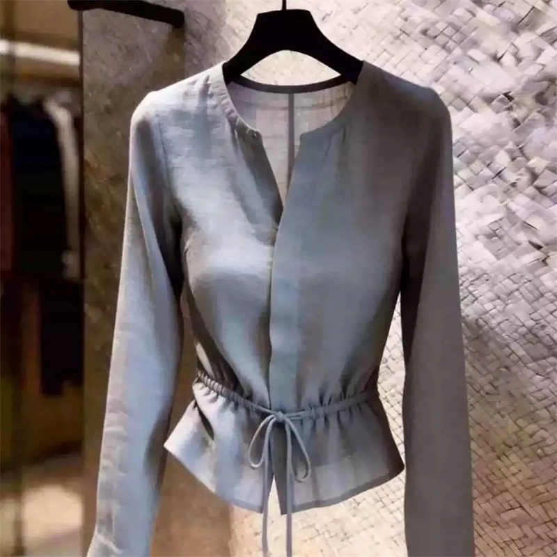 女性のTシャツトップス超格好良いグレーブラウス2026夏エレ - Summer Clothing For 60 Year Old Woman のレビューと価格