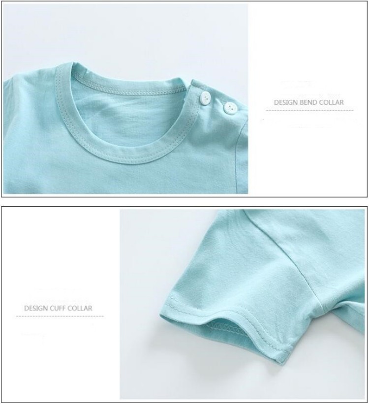綿 Tシャツ + ショーツ 2 ピーストラックスーツセット子 - Summer Clothing Baby Boy のレビューと価格