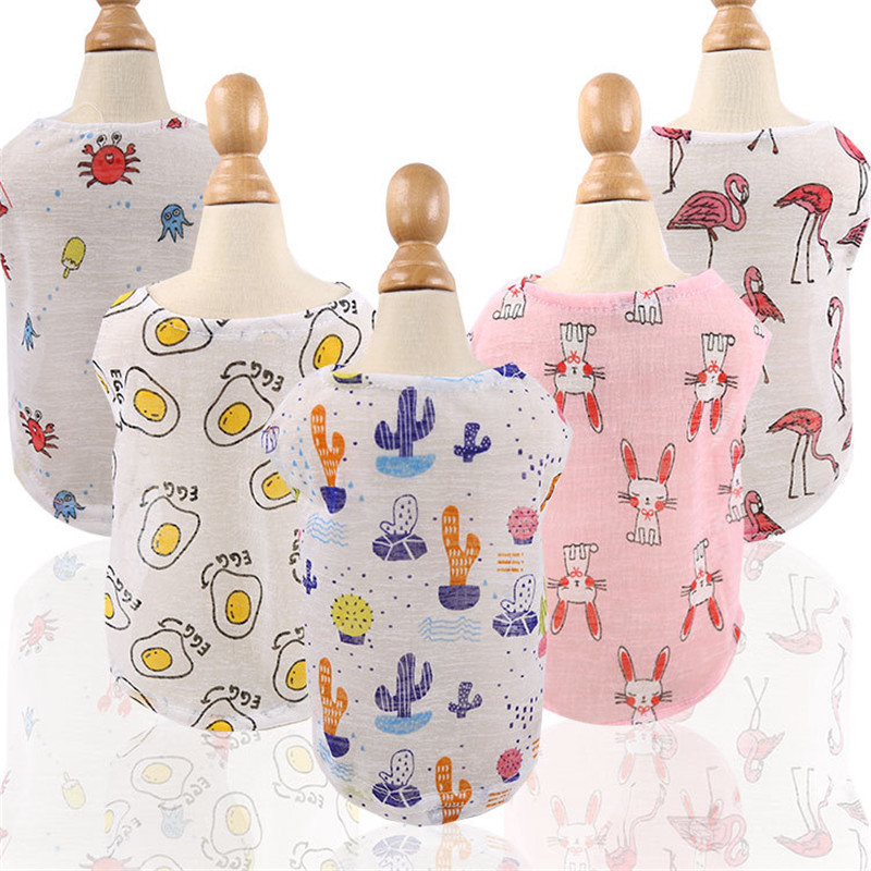 5 色夏素敵な漫画犬ベストクールで通気性のある日焼け止め服子 - Summer Loving Clothing のレビューと価格