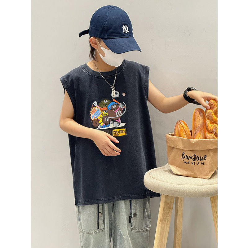 Baoduo 子供服子供夏服男の子プリントベスト夏薄い 20 - Summer Clothing Drawing のレビューと価格
