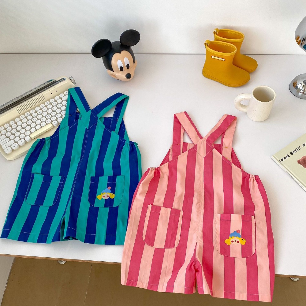 女の赤ちゃん男の子ジャンプスーツ幼児キッズポケット漫画ショー - Summer Clothing Baby Boy のレビューと価格