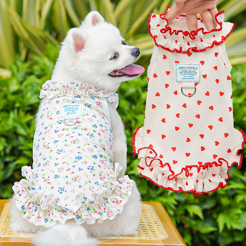 ファッション花柄犬服犬夏服愛プリント犬 Tシャツチワワビショ - Summer Loving Clothing のレビューと価格