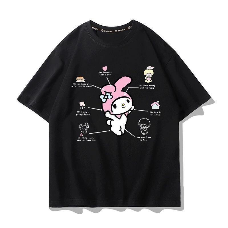 サンリオ半袖Tシャツ、ポムポムプリン女の子夏痩身漫画かわいい - Summer Clothes のレビューと価格