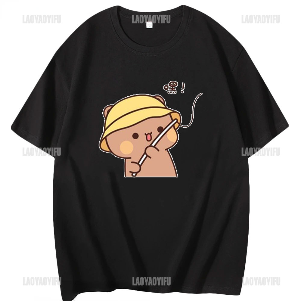 男性と女性のための漫画のパンダのクマのTシャツ,カジュアルな - Summer Clothing For 60 Year Old Woman のレビューと価格