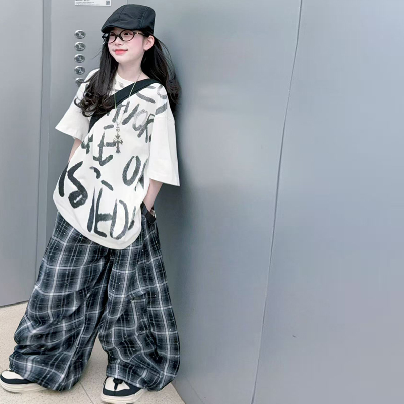 夏の女の子向けヒップホップグラフィティプリントTシャツ、オー - Summer Clothing Drawing のレビューと価格