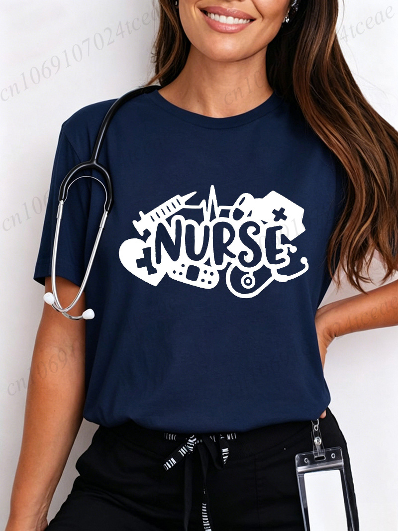 愛の看護師女性の Tシャツ Tシャツ面白い看護師週間ライフグ - Summer Loving Clothing のレビューと価格