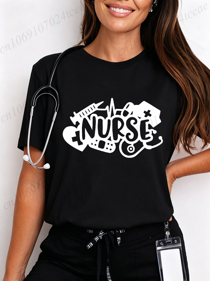 愛の看護師女性の Tシャツ Tシャツ面白い看護師週間ライフグ - Summer Loving Clothing のレビューと価格