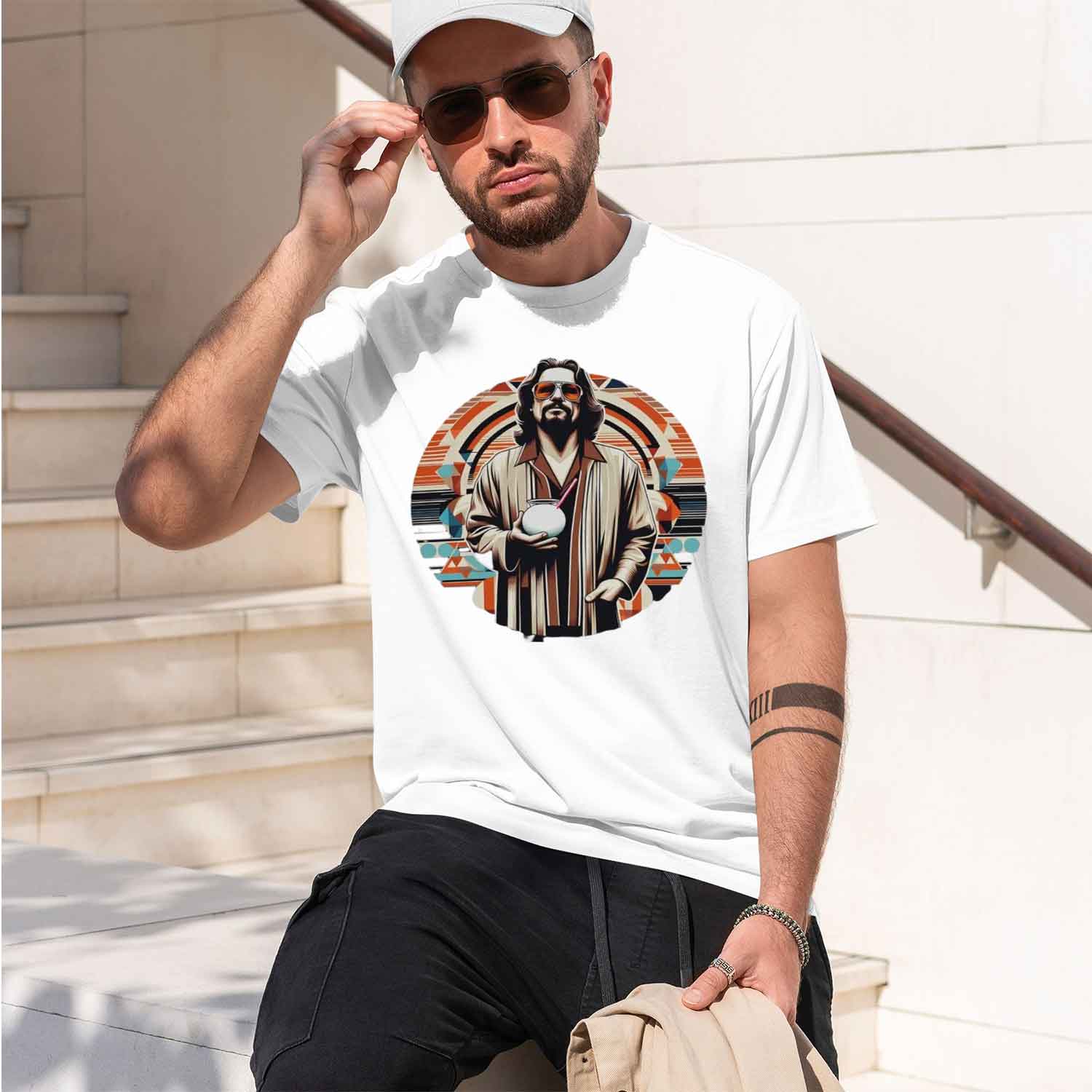 ビッグ・リボウスキー映画「ザ・アバイドス」エッセンシャルTシ - Summer Clothing Essentials Men のレビューと価格