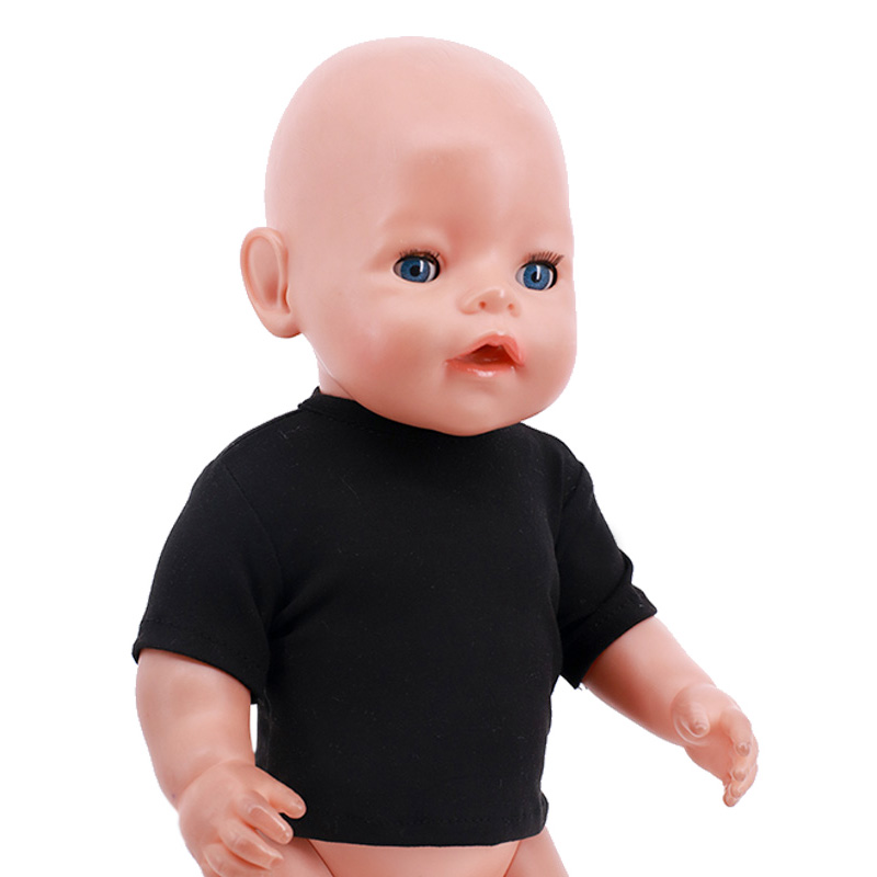 人形服夏 Tシャツ純粋な綿半袖手作り無地服 16-18 イン - Summer Clothing Baby Boy のレビューと価格