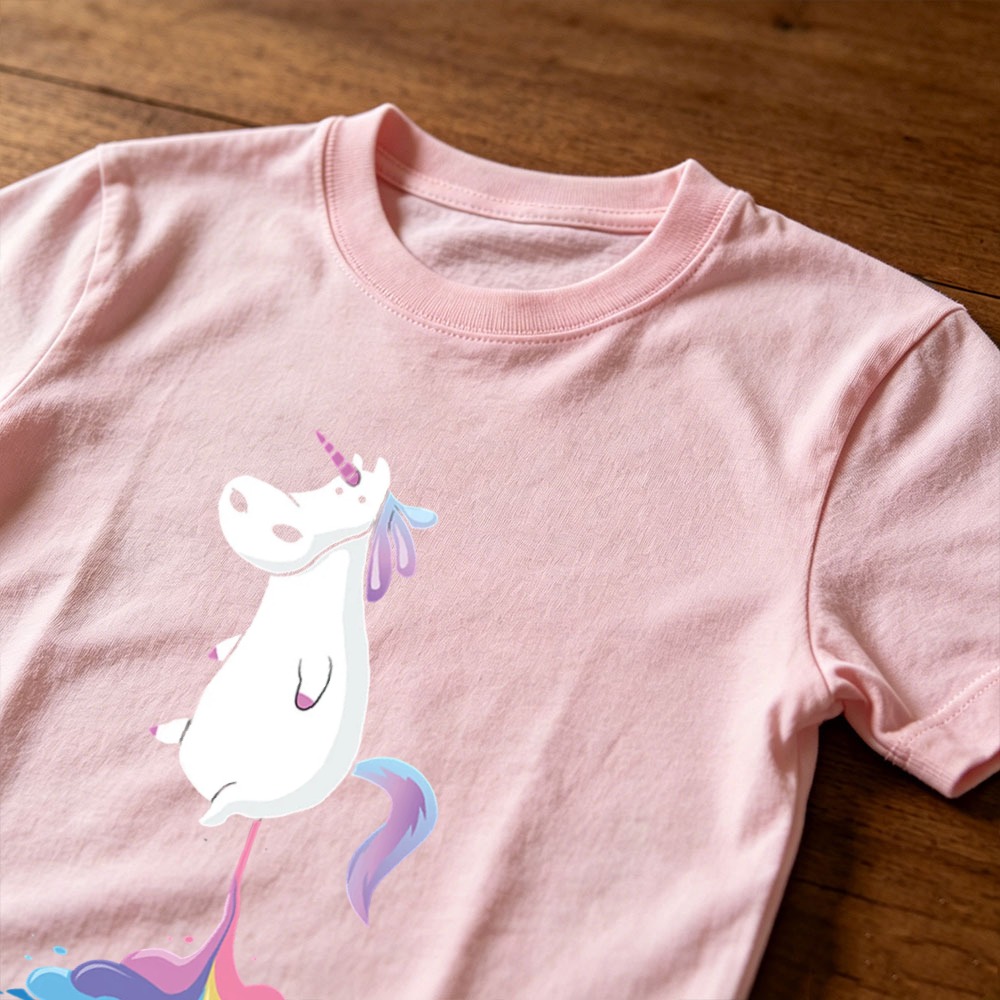 面白い奇妙なかわいいユーモア漫画ぽっちゃりレインボーユニコー - Summer Clothing Drawing のレビューと価格