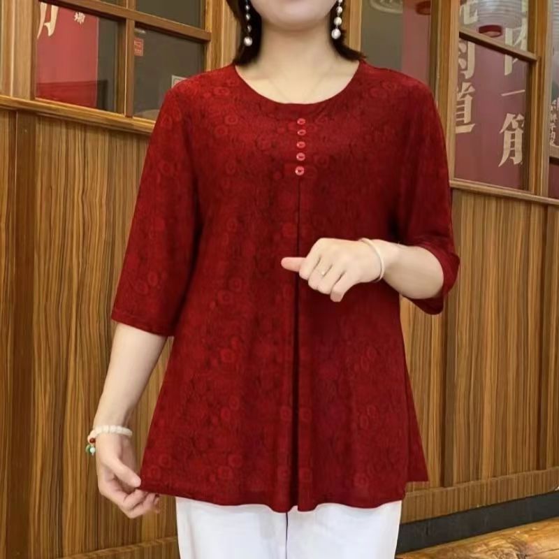 女性のためのヴィンテージプリントTシャツ,カジュアルなハーフ - Summer Clothing For 60 Year Old Woman のレビューと価格