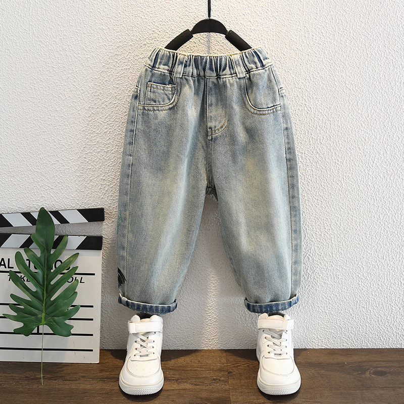 男の子のジーンズ子供のための子供服 2-10 歳子供のズボン - Summer Clothing Drawing のレビューと価格