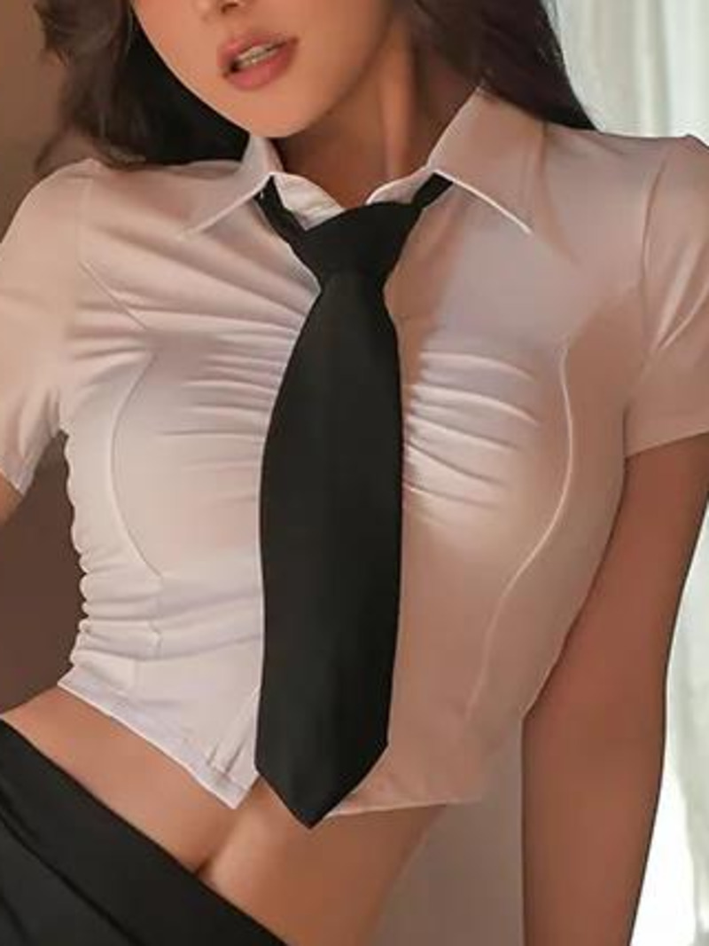 セクシーな白い半袖タイトトップとスカートセット,女性のための - Summer Clothing Wraps のレビューと価格