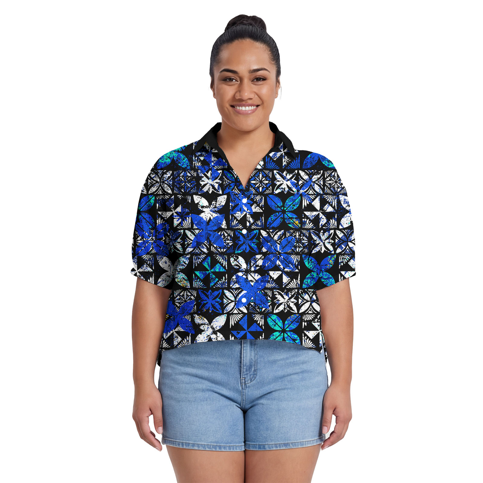 トレンディな高級デザインカスタムレディースブラウス、サモア風 - Summer Clothing Wear のレビューと価格