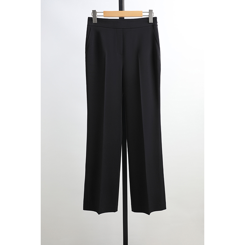 ハイウエストストレートレッグ通勤スーツパンツ弾性ウエスト長ズ - Summer Clothing Brands のレビューと価格