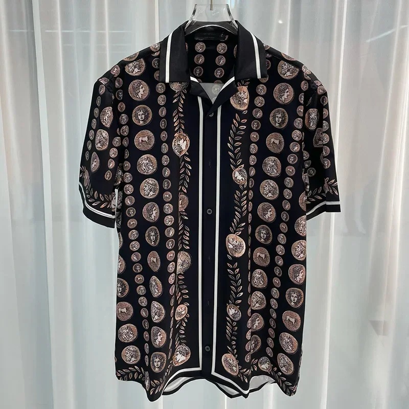 ロイヤルラグジュアリーメンズシャツセット ヴィンテージ柄キャ - Summer Clothing Guys のレビューと価格